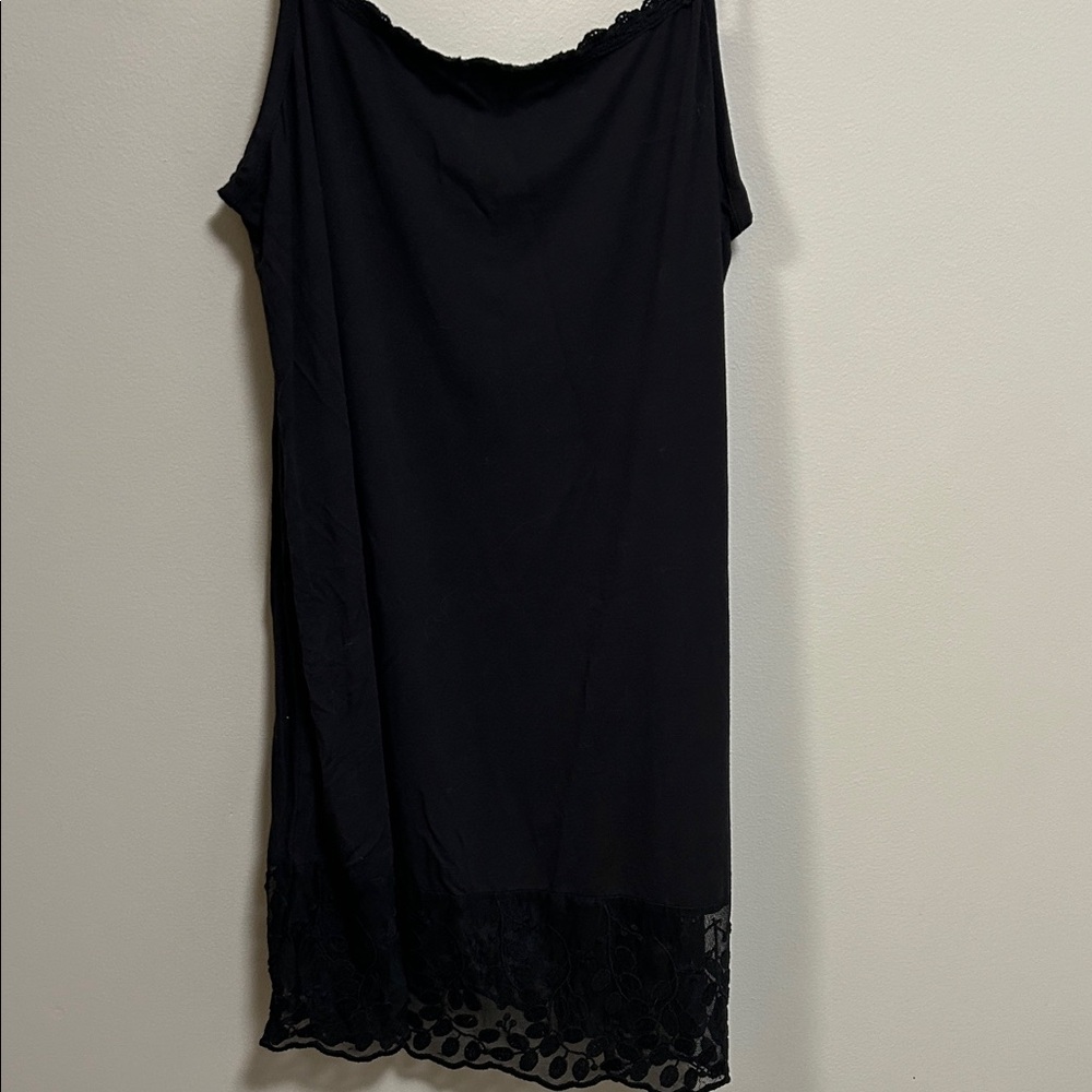 Matilda Jane Black Chemise with Lace Trim